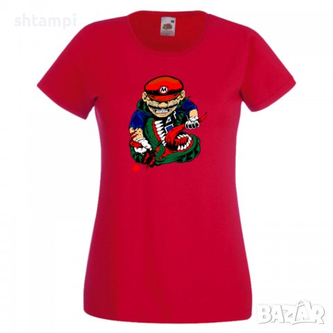 Дамска тениска Mario VS Monster Игра,Изненада,Подарък,Празник,Повод, снимка 5 - Тениски - 37237107