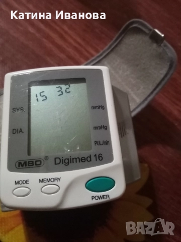 Продавам апарат за кръвно за китка. 