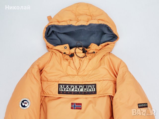 Napapijri Skidoo Orange Оригинално Пухено Яке Анорак Пух 14г-15г, снимка 2 - Якета - 38178014