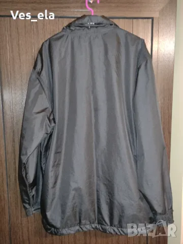 Черна мъжка ветровка, без качулка, снимка 2 - Спортни дрехи, екипи - 49040804