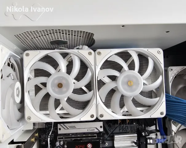 Jiushark JF13K CPU Cooler 250W | Охладител за процесор | 2x120mm fans A-RGB, снимка 4 - Други - 49347246