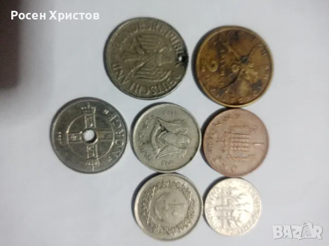 Стари монети български,руски и други.