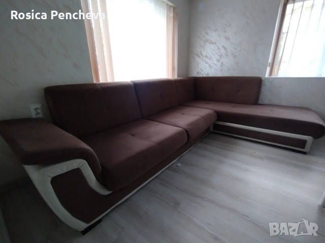 Голям ъглов диван, снимка 3 - Дивани и мека мебел - 52776346