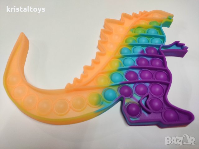 Попит Фиджет FIDGET POP IT - Голям Динозавър 2 цвята 292313, снимка 1