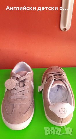 Английски детски кецки-маратонки естествен велур-NEXT , снимка 3 - Детски маратонки - 29417275