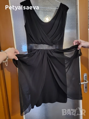 Черна къса рокля , снимка 3 - Рокли - 50579433