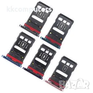 SIM / MicroSD държач /Черен/ за Huawei Mate 20 Pro Баркод : 562659