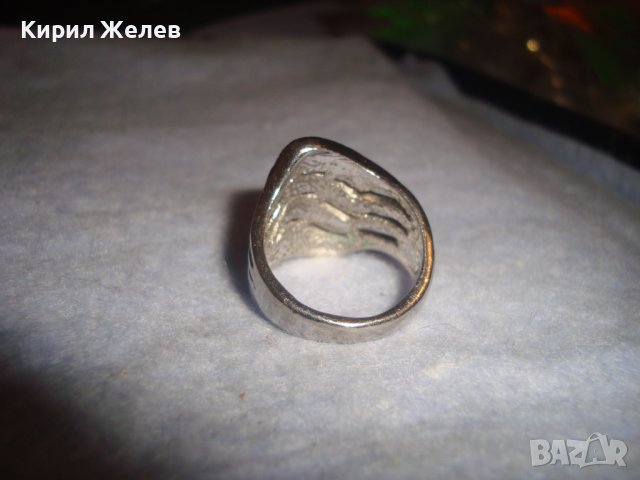 ПРЕКРАСЕН КРИСТАЛЕН ФЕШЪН СТИЛЕН ПРЪСТЕН с БЯЛА ПОЗЛАТА 4235, снимка 5 - Пръстени - 37451548