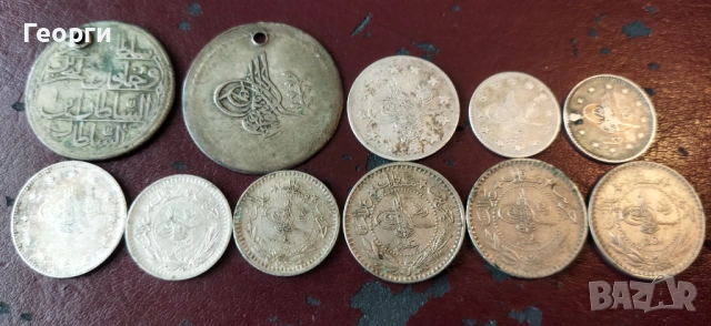 Стари сребърни турски монети, снимка 4 - Нумизматика и бонистика - 53927466