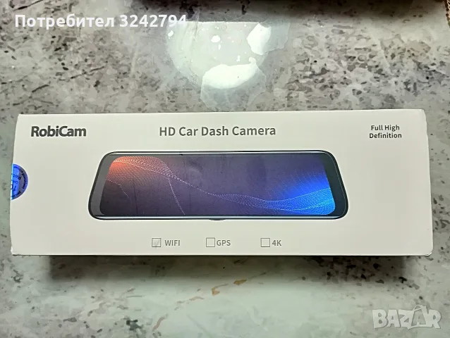 Видеорегистратор Wifi 2 камери RobiCam HD Car Dash Camera