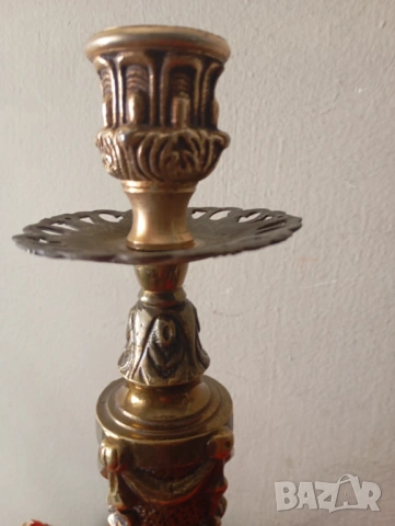 Свещник в стил Наполеон, снимка 4 - Антикварни и старинни предмети - 54189689