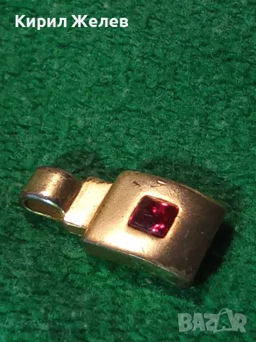 ФИН ВИНТИДЖ АРТ МЕДЕН СКЪПОЦЕНЕН МЕДАЛЬОН с ДЕБЕЛА ПОЗЛАТА и ПРЕКРАСЕН ФАСЕТИРАН ГРАНАТ 37027, снимка 14 - Антикварни и старинни предмети - 39944947