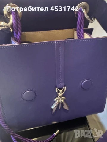 Кожена чанта Patrizia Pepe, снимка 5 - Чанти - 51006686