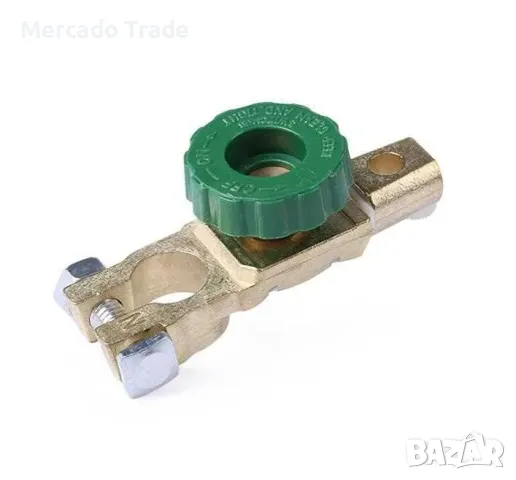 Ключ маса, клема за полюс на акумулатор акумулаторен прекъсвач, Зелен