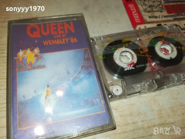 QUEEN LIVE AT WEMBLEY-TAPE 1708251901, снимка 15 - Аудио касети - 51395176