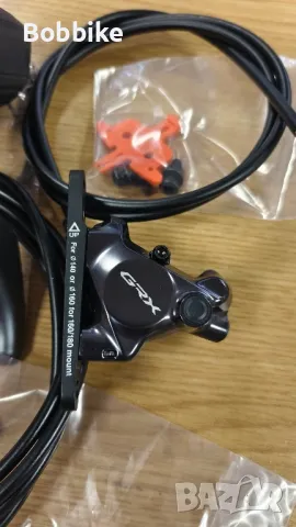 Команди Спирачки/Скорости: SHIMANO GRX ST-RX810/820 + BR-RX810/820/ 1x11-speed, снимка 5 - Части за велосипеди - 44323756