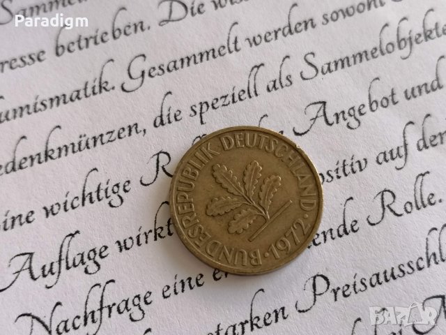 Монета - Германия - 10 пфенига | 1972г.; серия D, снимка 2 - Нумизматика и бонистика - 39110183