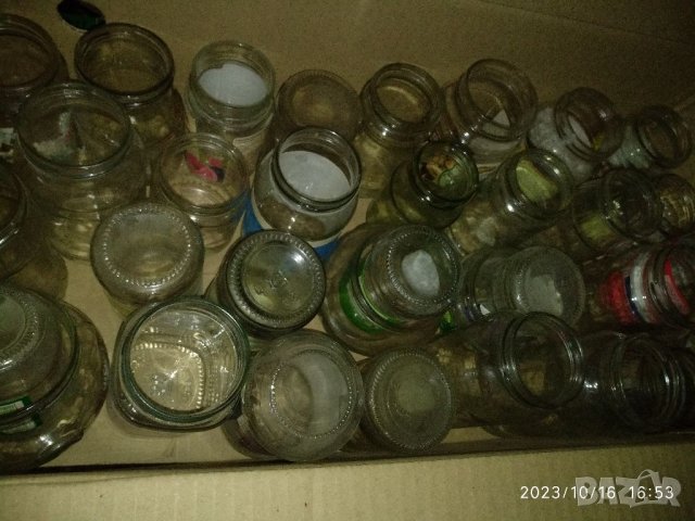 Стъклени буркани 180-420 мл. с винт - чисти,1л -50ст. и 570мл-40ст., снимка 3 - Други стоки за дома - 41631530