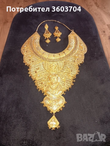 колие с обеци, снимка 5 - Бижутерийни комплекти - 53932626