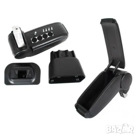 Подлакътник за VW Touran 2003-2015 и VW Caddy 2003-2021 от черна еко кожа, снимка 2 - Аксесоари и консумативи - 55859988