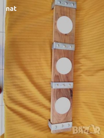 Ръчно изработен дървен полилей/ орех/ ! , снимка 3 - Полилеи - 38987212