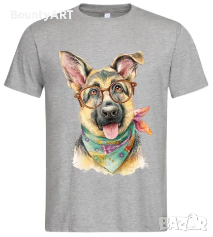 Тениска с  куче немска овчарка , снимка 1