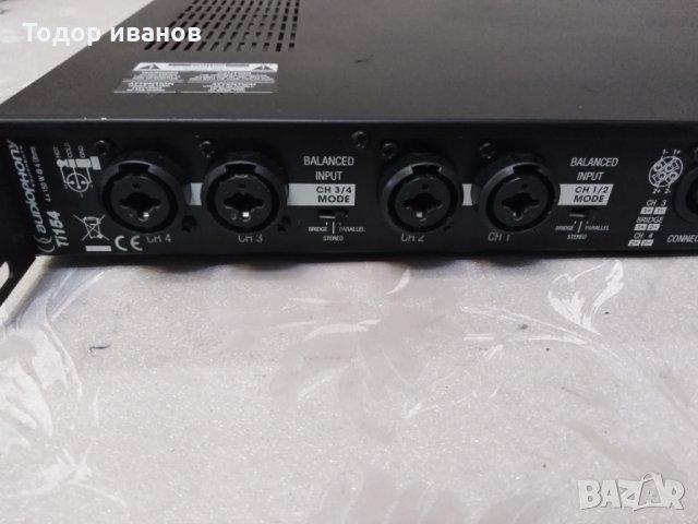 Audiophony-ti154-4ch power amplifier, снимка 7 - Ресийвъри, усилватели, смесителни пултове - 33703134