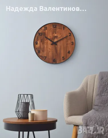 Стенен часовник ORBIT - ОРЕХ -ръчна изработка арт дизайн за дома, снимка 4 - Стенни часовници - 47339731