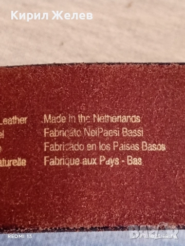 Оригинален марков кожен колан ХОЛАНДСКИ ДИЗАИН 26612, снимка 7 - Колани - 51859309