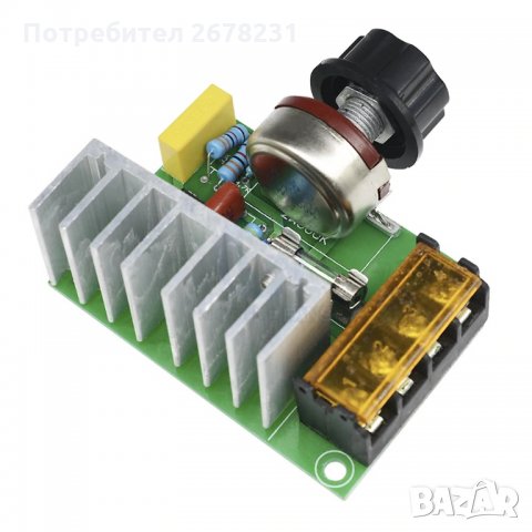 Регулатор на обороти (мощен димер) до 4000W 230V, снимка 3 - Друга електроника - 29538547