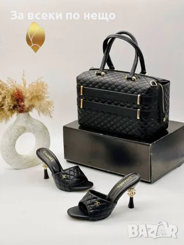 Chanel Дамски Чехли На Ток Шанел - Различни Цветове Код SEM-297, снимка 4 - Чехли - 55783002