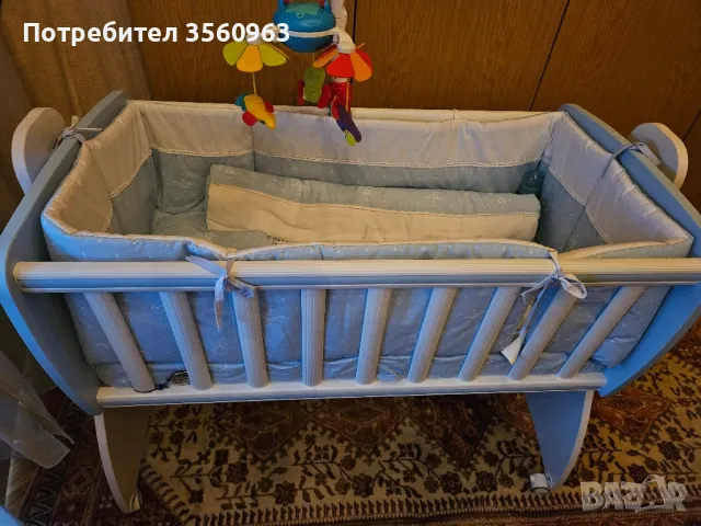 бебешка кошара на колела, снимка 4 - Кошарки - 48341537