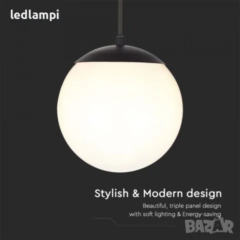 Градинска Висяща Лампа Черна - ПРОМОЦИЯ, снимка 3 - Външни лампи - 50130041