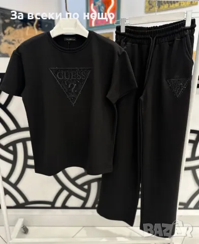Guess Дамски Спортен Комплект Тениска И Долнище🔝Дамски Спортен Екип Гес Код A583, снимка 4 - Спортни екипи - 50370452