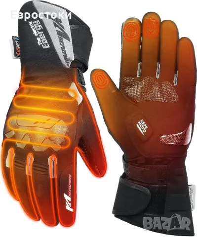 KEMIMOTO Отопляеми зимни мото ръкавици