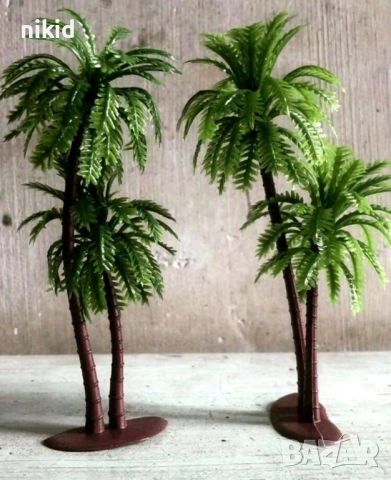 Изкуствена декоративна палма палми пластмасов топер украса за торта парти и др., снимка 7 - Други - 27481755