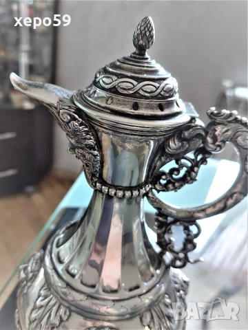 RRR Много рядка сребърна кана/ 19 век/сребро, злато, чаша, снимка 10 - Аксесоари за кухня - 52315451