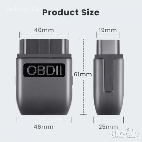 Устройство за диагностика на автомобили  ELM327 V1.5 Bluetooth 4.0, снимка 2 - Аксесоари и консумативи - 35599725