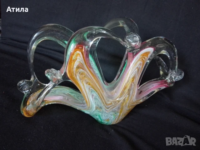 салфетник стъкло 12/20 см, снимка 3 - Декорация за дома - 50709698