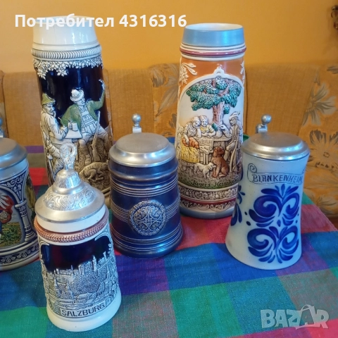 Различни по обем халби, снимка 4 - Колекции - 52126602