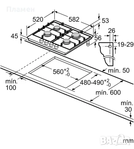 Bosch Serie 6 PCH6A5I90 – подробно описание, снимка 4 - Котлони - 55886211