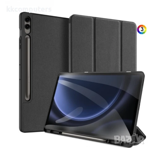 Samsung Galaxy Tab S9 FE+ Кожен Калъф и Протектор