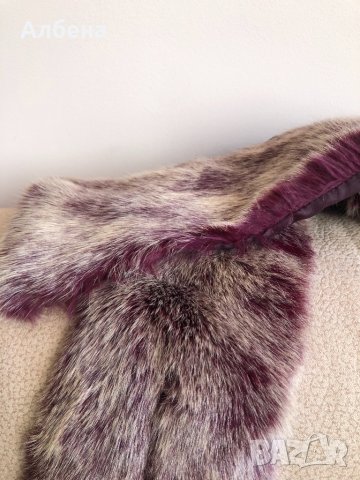 Шал Benetton от естествен косъм , снимка 6 - Шалове - 35220244