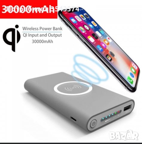 Power Bank - QI безжично зарядно, снимка 4 - Външни батерии - 39138058