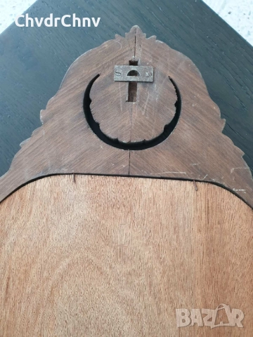 84x62 см/голямо бароково огледало в кафява дървена рамка/ръчна дърворезба, снимка 8 - Декорация за дома - 52724676