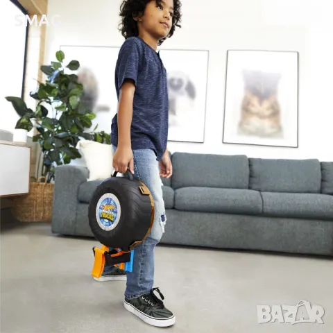 Hot Wheels Monster Truck Super Wheel - Mattel S_1206151, снимка 2 - Коли, камиони, мотори, писти - 47975463