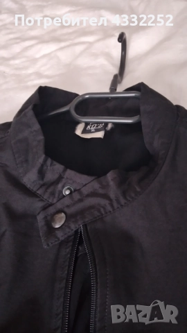 Ново мъжко черно пролетно есенно яке, снимка 2 - Якета - 52308712