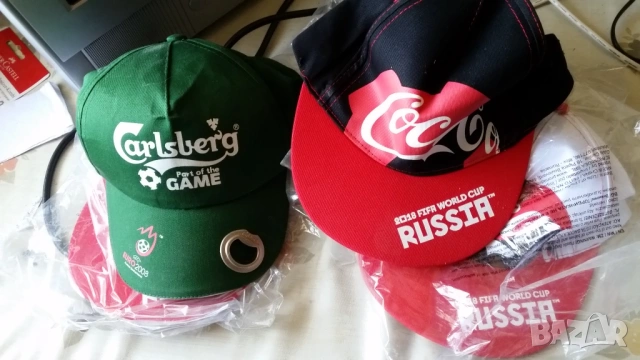 Летни шапка с козерка Coca-Cola и Carlsberg