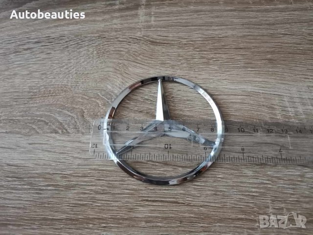 емблема лого Мерцедес Бенц Mercedes Benz сребрист гланц, снимка 3 - Аксесоари и консумативи - 44370543