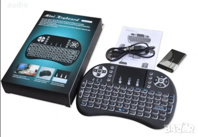 Мини Светеща безжична клавиатура за Android PC или TV Box , снимка 1